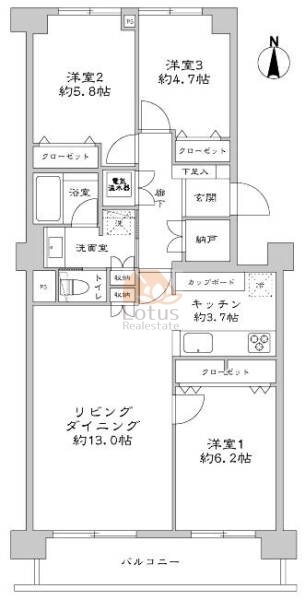 ファミリータウン東陽205間取図