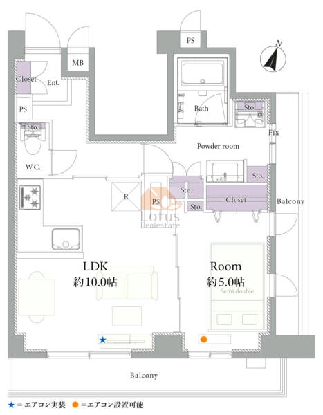 プレステート要町602間取図