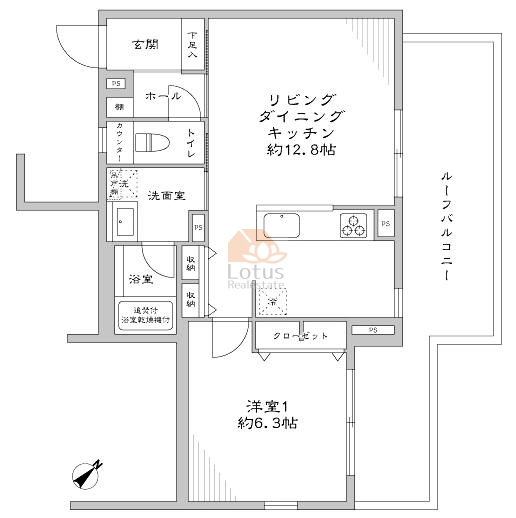 コスモ平井502間取図