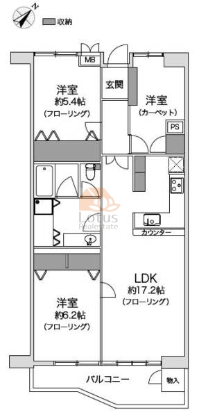 プラザ新大樹1103間取図