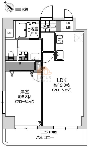 パシフィック新小岩405間取図