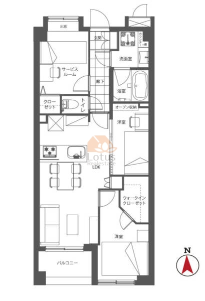 ライオンズマンション後楽園504間取図