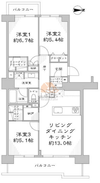 コープ森下1204間取図