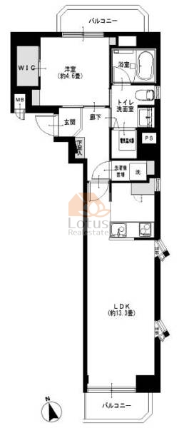 プラザ麻布306間取図