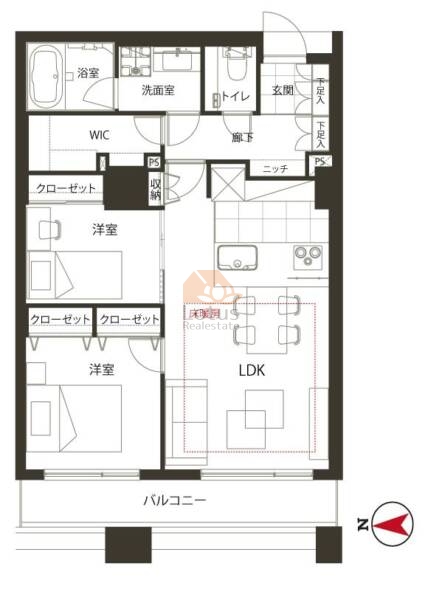 シティフロントタワー2007間取図