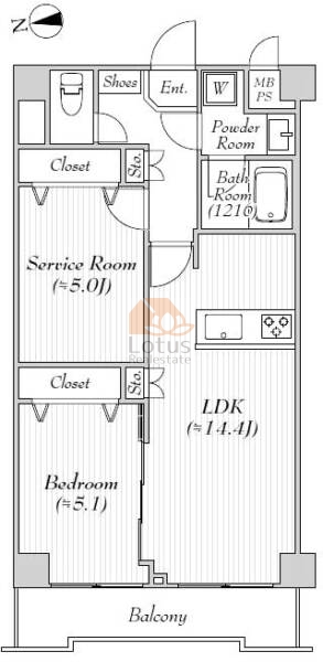 野方ダイヤモンドマンション311間取図