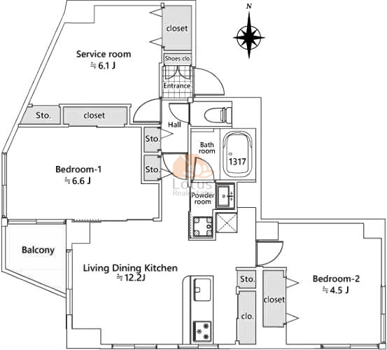 メトロ新高円寺マンション506間取図
