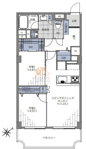 富士見ステータス302間取図