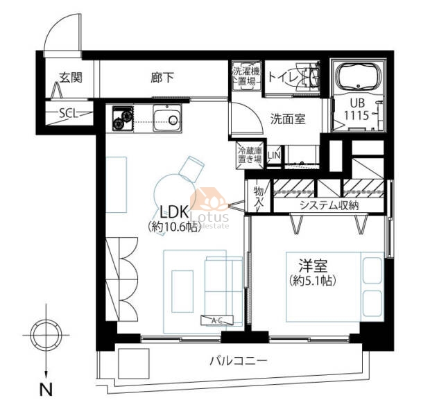 メゾン本駒込702間取図