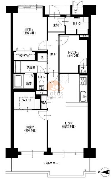 清新プラザ905間取図