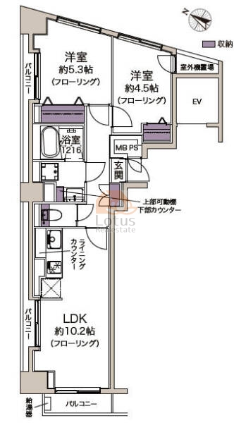 ロイヤルグリーン本郷1301間取図