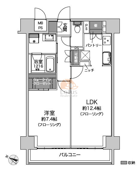 イトーピア音羽602間取図