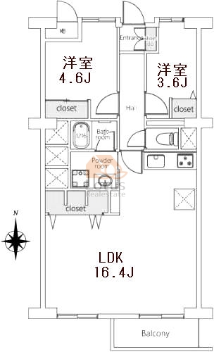 新宿スカイプラザ1104間取図