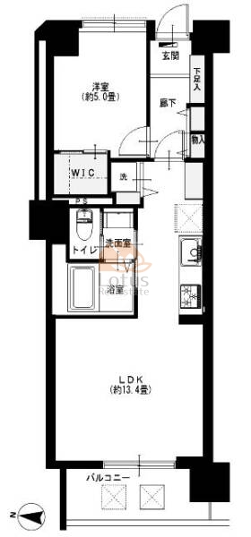 錦糸町第2ローヤルコーポ703間取図
