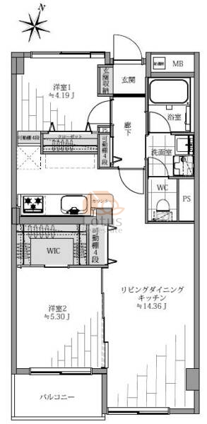 深川住宅1106間取図