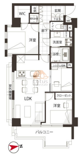 ジェイパーク東大井204間取図