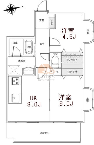 エバ世田谷206間取図