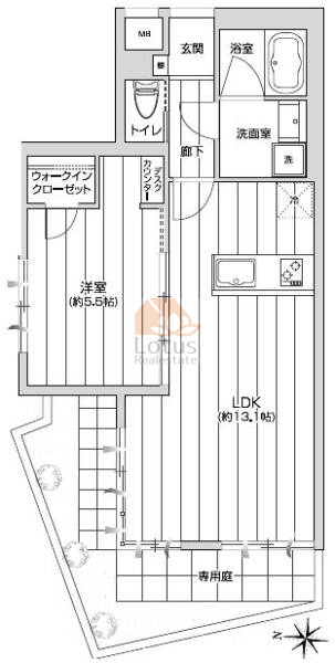 スターハイツ哲学堂101間取図