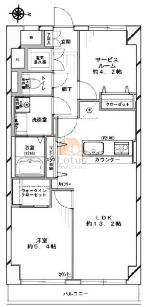 ライオンズプラザ亀戸503間取図