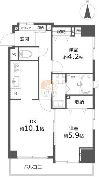 藤和シティコープ入谷503間取図