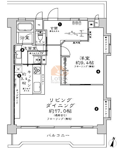 迦葉高円寺マンション902間取図