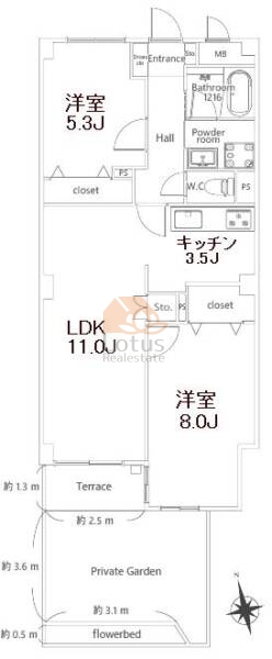 サンハイツ哲学堂103間取図