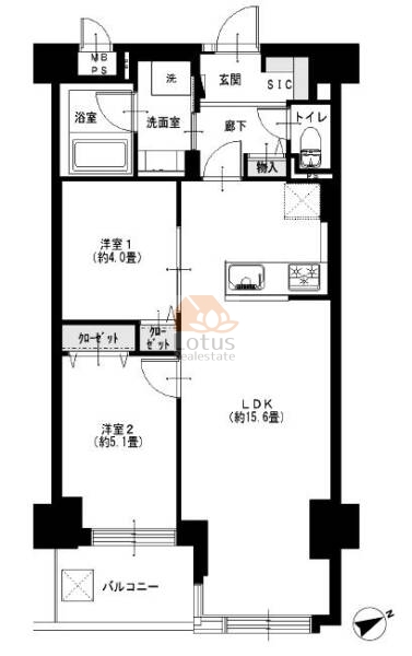 ステーションプラザ立会川211間取図