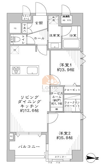 グランシティ本所吾妻橋503間取図