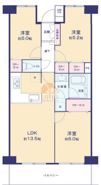 イーストヒル町屋710間取図
