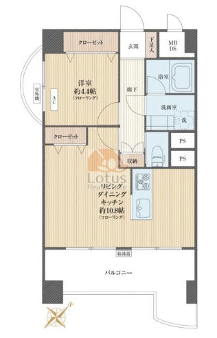 野沢サマリヤマンション5階間取図