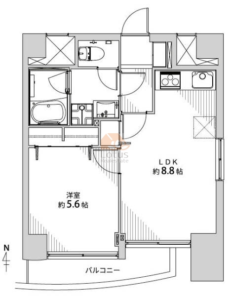 ソフィアお茶の水707間取図