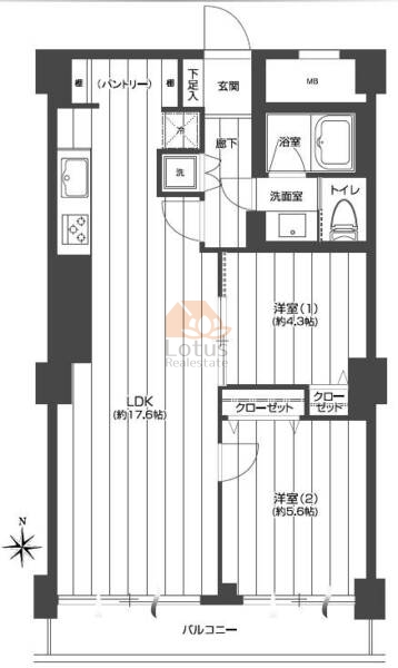 メイゾン牛込304間取図