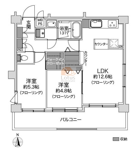 アエリア高円寺803間取図