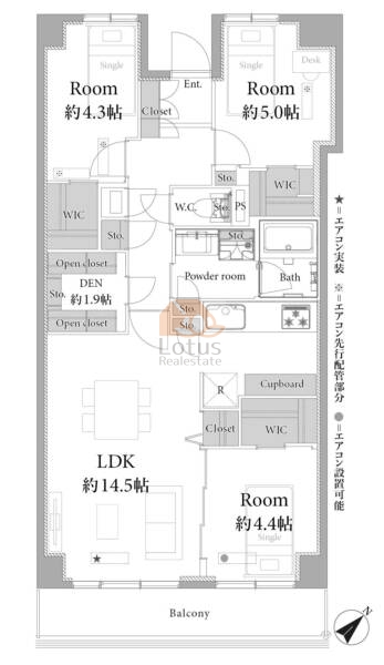 月島ホームズ807間取図