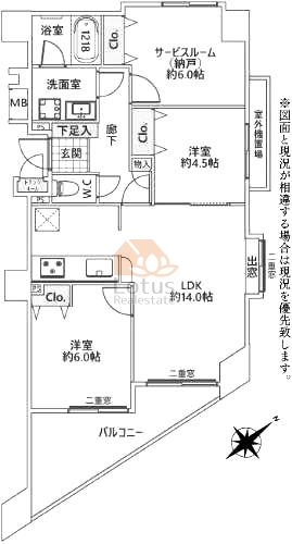 ヴァンクール葛西四番館202間取図