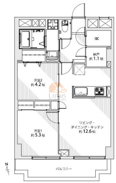 ニューハイツ大森717間取図