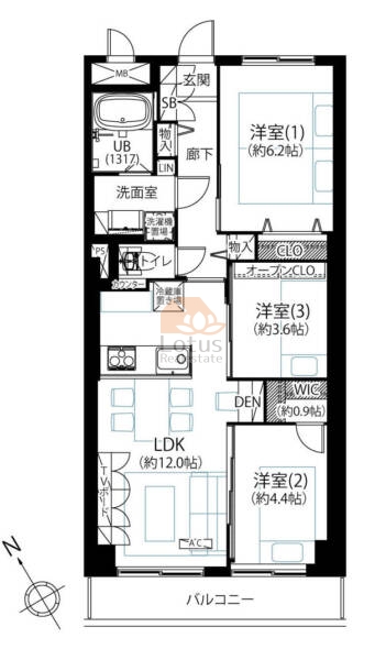 メゾンサンシャイン930間取図