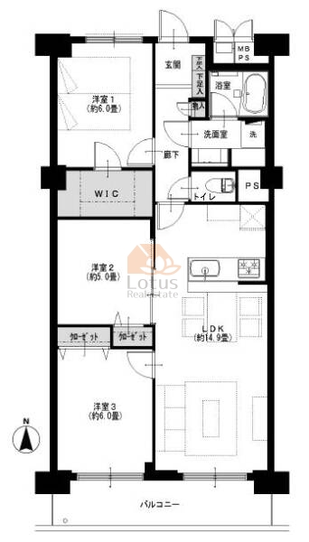 コープ野村亀戸205間取図