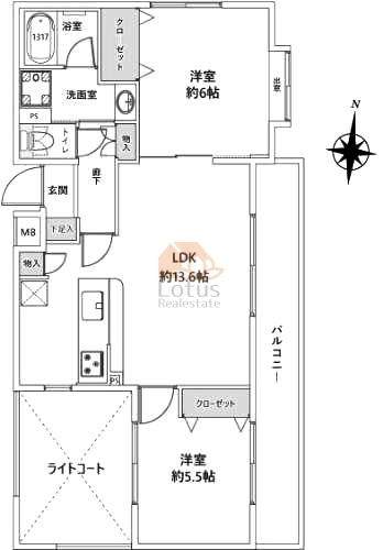 ユニオンパレス吉祥寺北壱番館209間取図