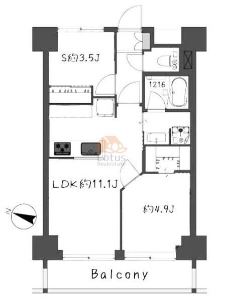 ライオンズマンション護国寺第3202間取図