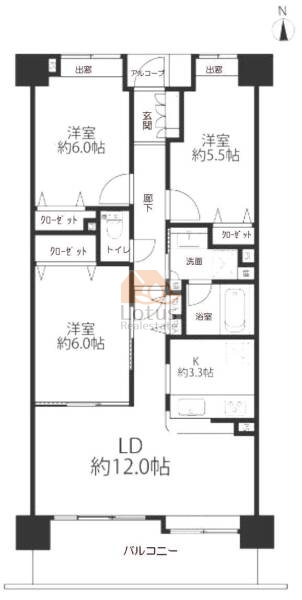 ラスティアガーデン312間取図