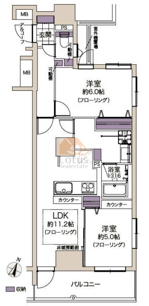 グランスイート日本橋人形町311間取図