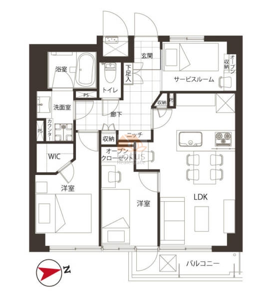 サンマンションアトレ飯田橋404間取図