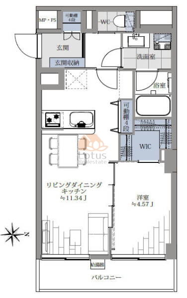 西荻リリエンハイム605間取図