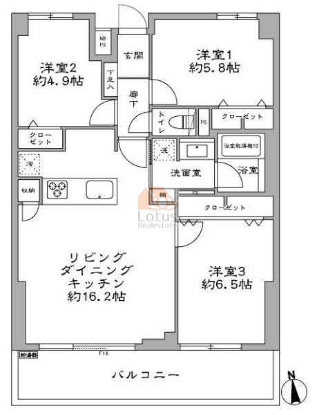 シャルマン荻窪404間取図