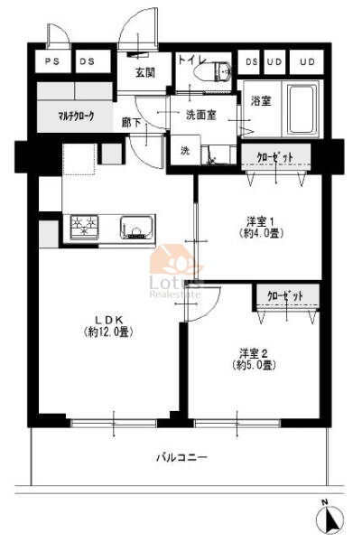 ニューハイツ大森1107間取図
