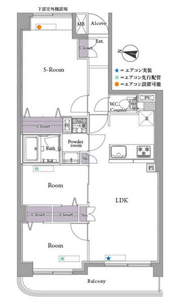 ダイアパレス亀有３305間取図