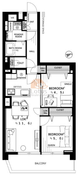 駒込台マンション402間取図