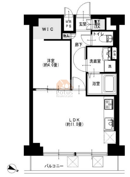 笹塚ダイヤモンドマンション611間取図