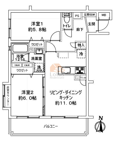 ガーデンホーム和田公園301間取図